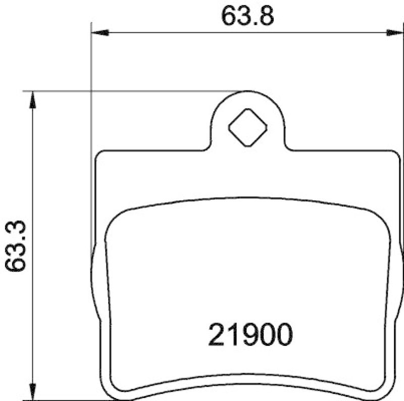 HELLA 8DB 355 008-311 Bremsbelagsatz Scheibenbremse