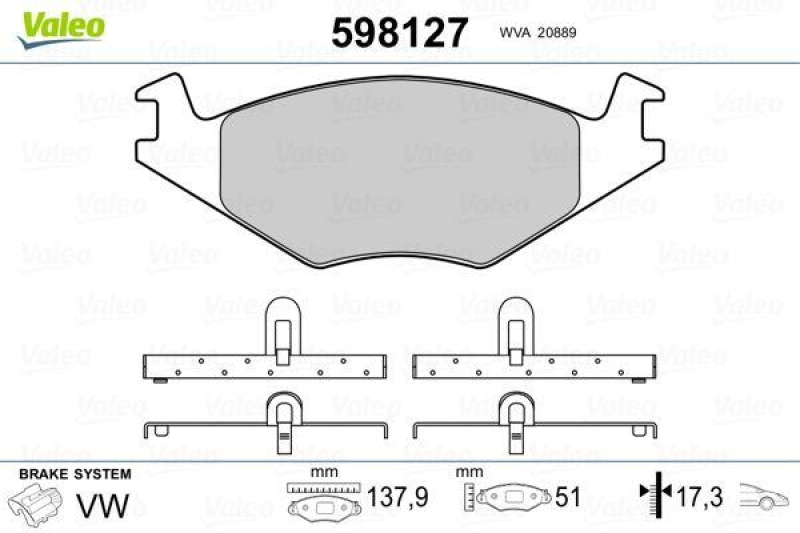 VALEO 598127 SBB-Satz PREMIUM