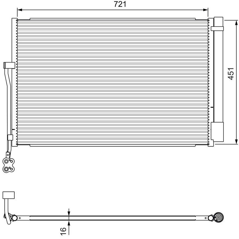 VALEO 814379 Kondensator Volkswagen Touareg (2010>)