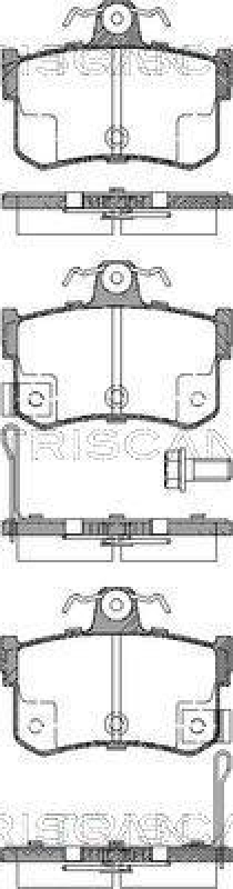 TRISCAN 8110 17011 Bremsbelag Hinten für Rover