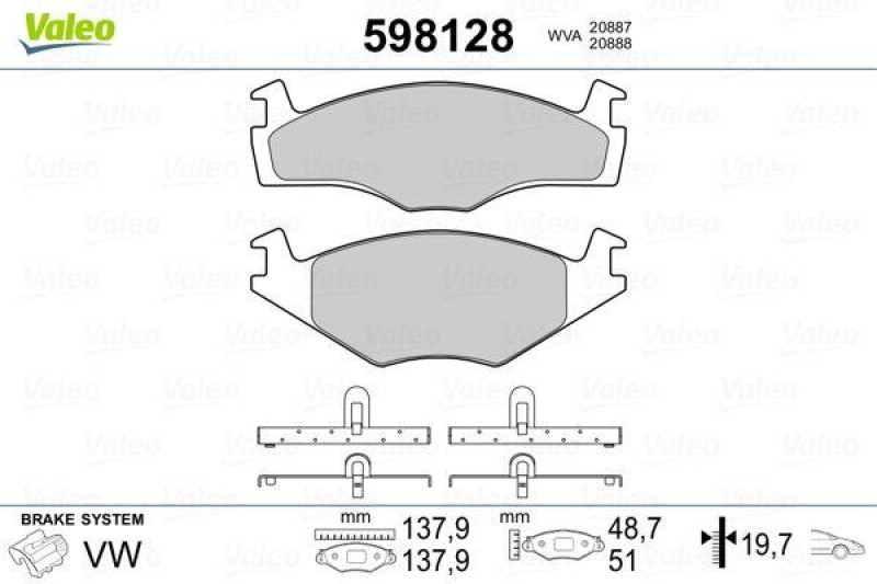 VALEO 598128 SBB-Satz PREMIUM