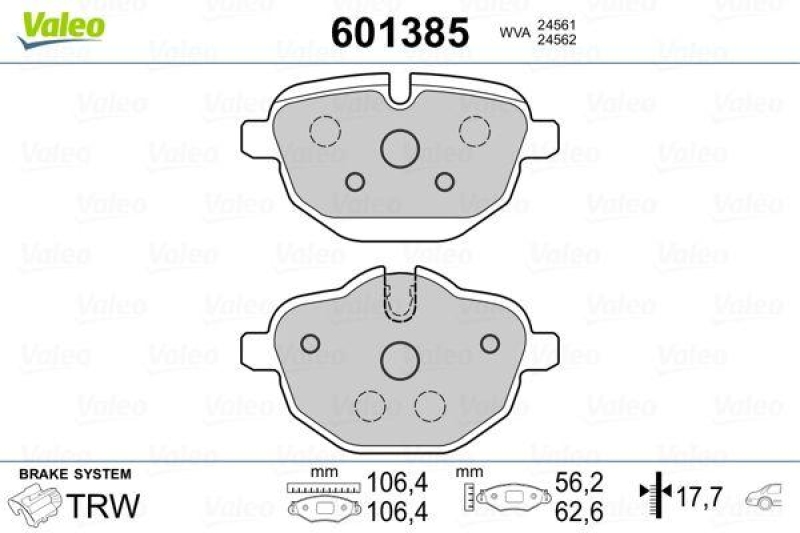 VALEO 601385 SBB-Satz PREMIUM