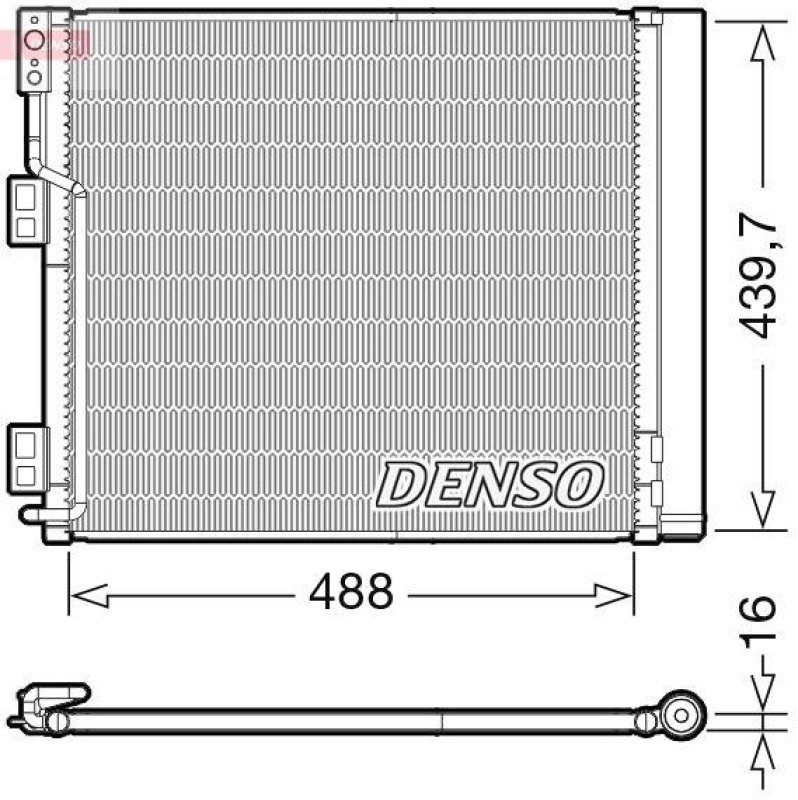 DENSO DCN46028 Kondensator A/C NISSAN NV200 / EVALIA Bus (11-)