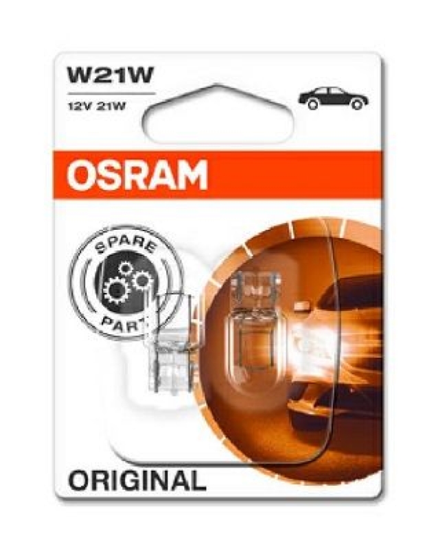 OSRAM 7505-02B Glühlampe W 21W 12V Doppelblister