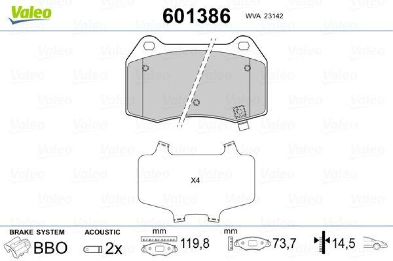 VALEO 601386 SBB-Satz PREMIUM