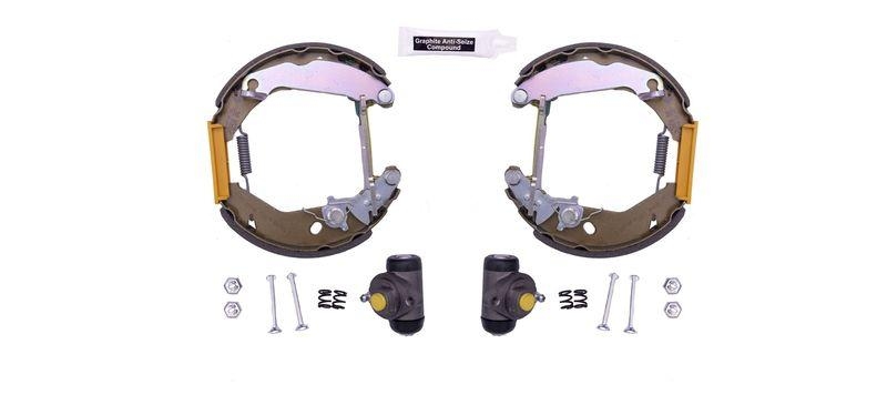 HELLA 8DB 355 004-561 Bremsbackensatz für FORD FIESTA III (GFJ)