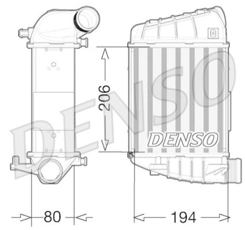 DENSO DIT02028 Ladeluftkühler