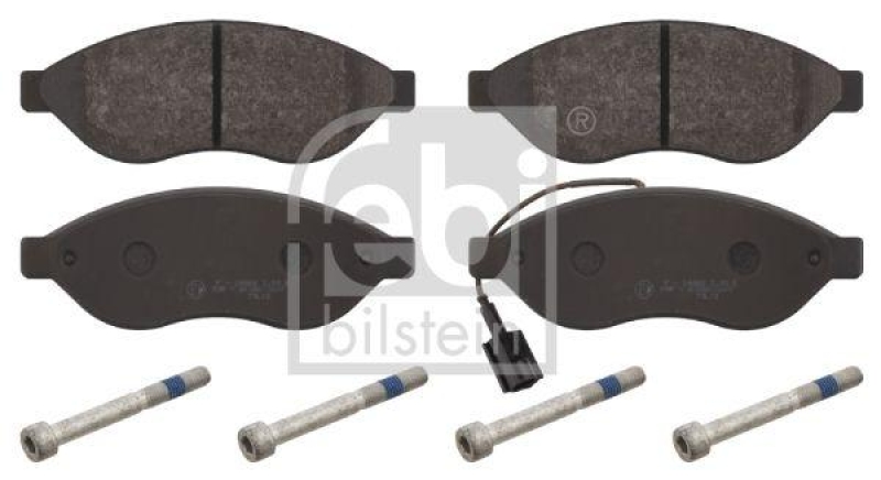 FEBI BILSTEIN 16716 Bremsbelagsatz mit Schrauben für Peugeot