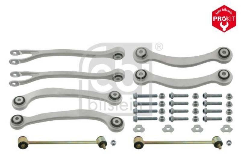 FEBI BILSTEIN 24001 Querstrebensatz mit Anbaumaterial und Verbindungsstange für Mercedes-Benz