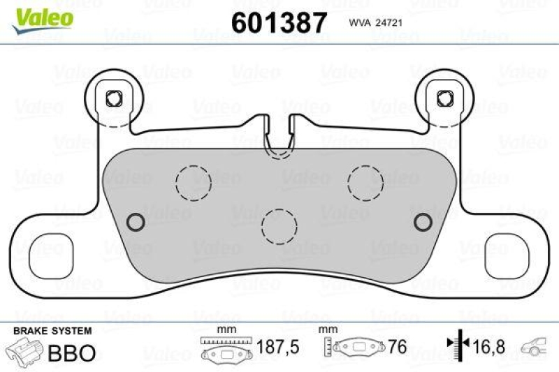 VALEO 601387 SBB-Satz PREMIUM