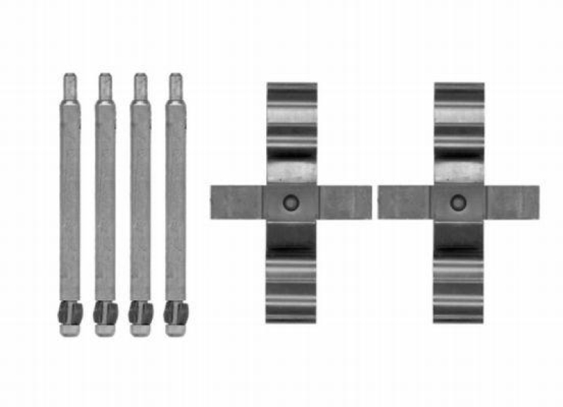 HELLA 8DZ 355 204-261 Zubehörsatz, Scheibenbremsbelag für MB M-CLASS (W163)