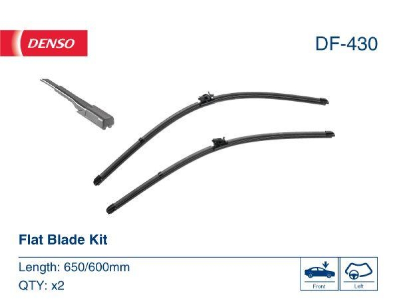 DENSO DF-430 Wischer Flat Blade KIT MERCEDES-BENZ SPRINTER 3,5-t Van (B907, B910) 2.1 316 CDI 2.2 (18-)