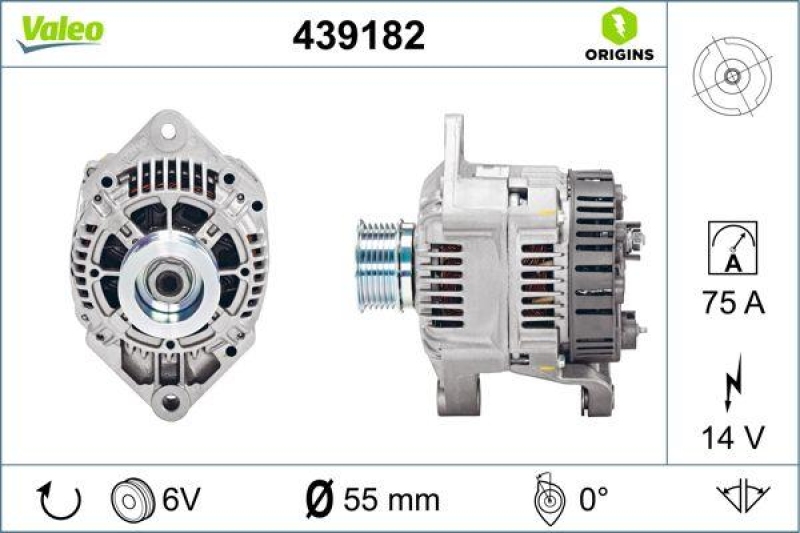 VALEO 439182 Generator Neu - ORIGINS