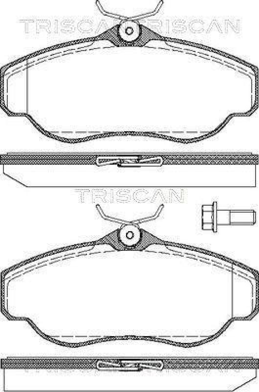 TRISCAN 8110 17014 Bremsbelag Vorne für Range Rover