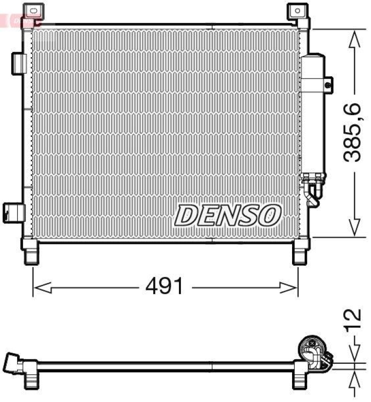 DENSO DCN46031 Kondensator A/C NISSAN NOTE (E12) (13-)