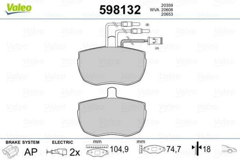 VALEO 598132 SBB-Satz PREMIUM