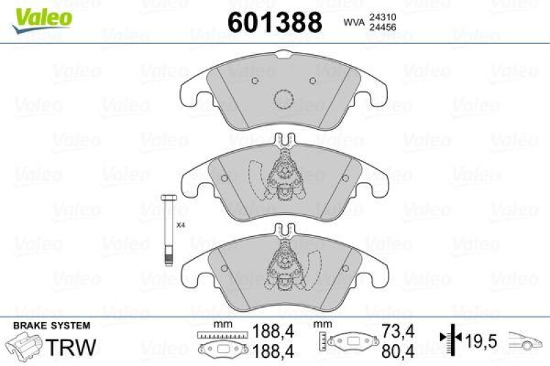 VALEO 601388 SBB-Satz PREMIUM