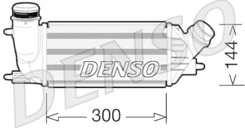 DENSO DIT07001 Ladeluftkühler FIAT SCUDO Box (270_) 2.0 D Multijet (2007 - )