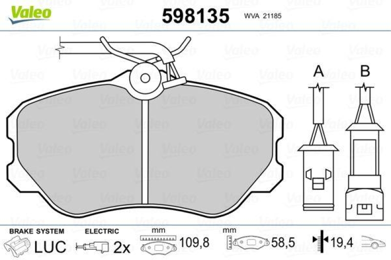 VALEO 598135 SBB-Satz PREMIUM