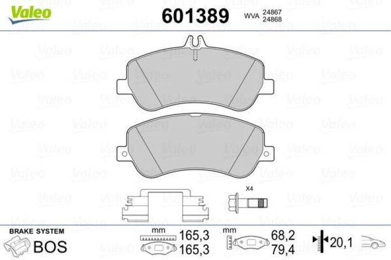 VALEO 601389 SBB-Satz PREMIUM