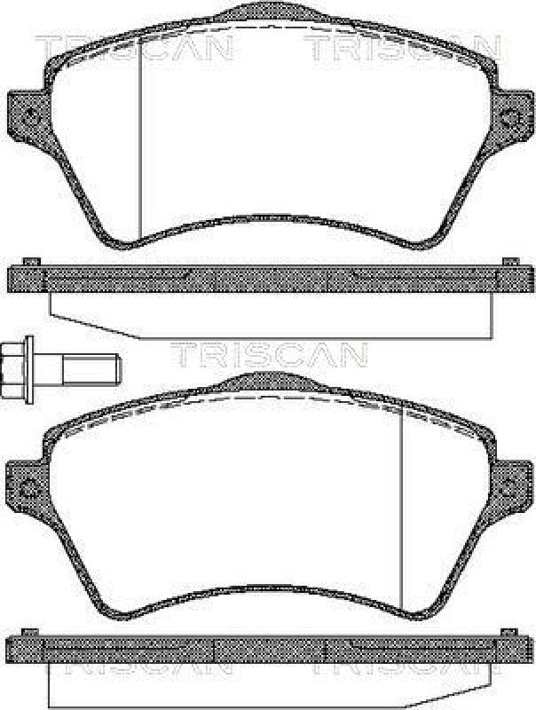 TRISCAN 8110 17016 Bremsbelag Vorne für Land Rover Freelander