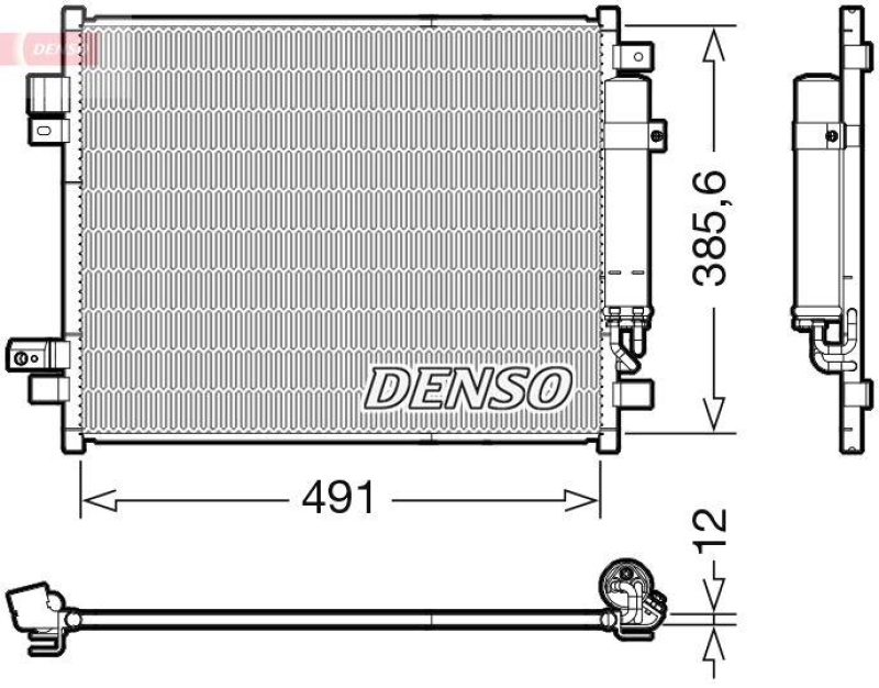 DENSO DCN46034 Kondensator A/C NISSAN NOTE (E12) 1.5 dCi (13-)