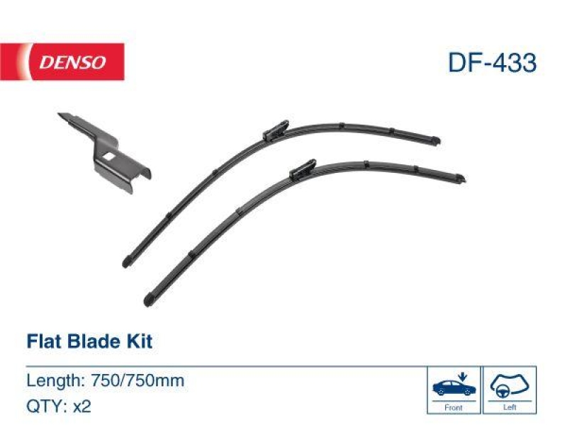 DENSO DF-433 Wischer Flat Blade KIT VW ID.3 (E11) 1st 0.0 (19-)