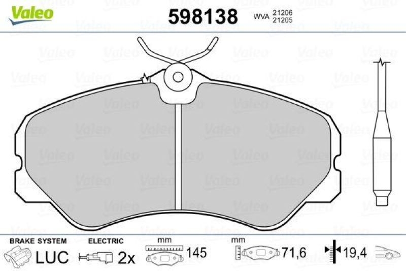 VALEO 598138 SBB-Satz PREMIUM