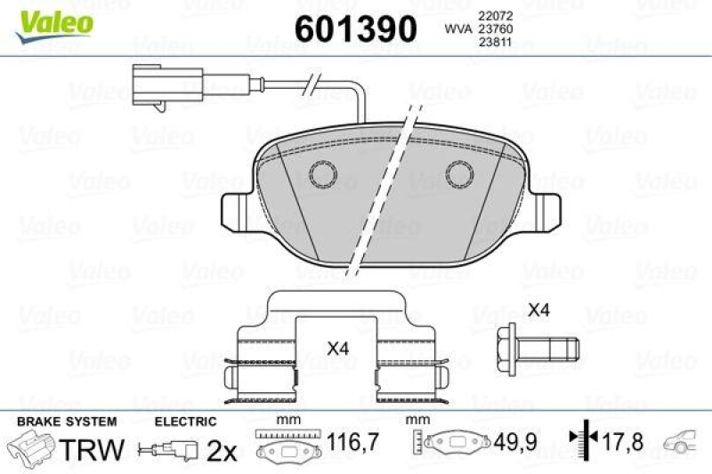 VALEO 601390 SBB-Satz PREMIUM