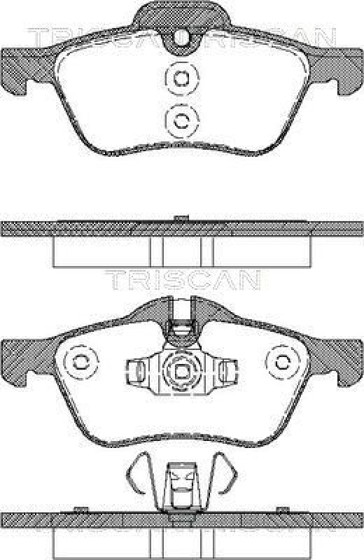 TRISCAN 8110 17017 Bremsbelag Vorne f&uuml;r Mini Cooper