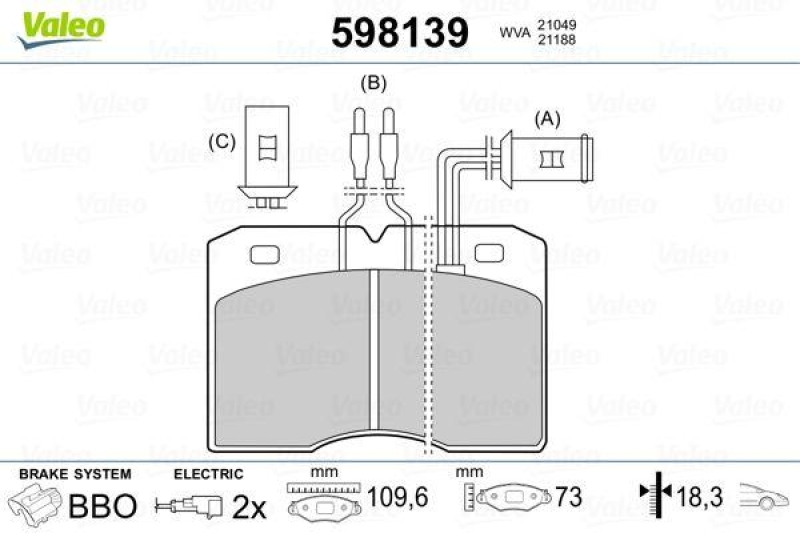 VALEO 598139 SBB-Satz PREMIUM