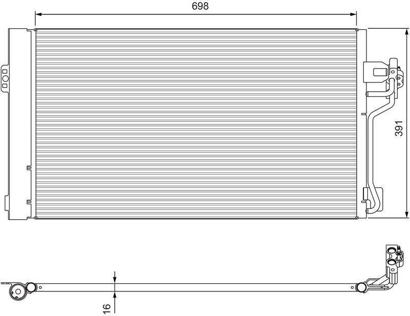 VALEO 814391 Kondensator OPEL ASTRA F