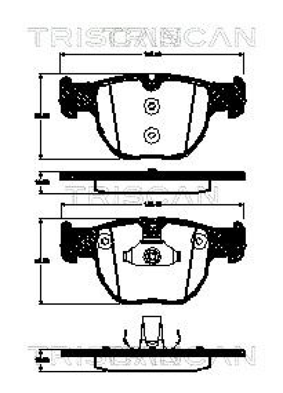 TRISCAN 8110 17022 Bremsbelag Vorne für Landrover