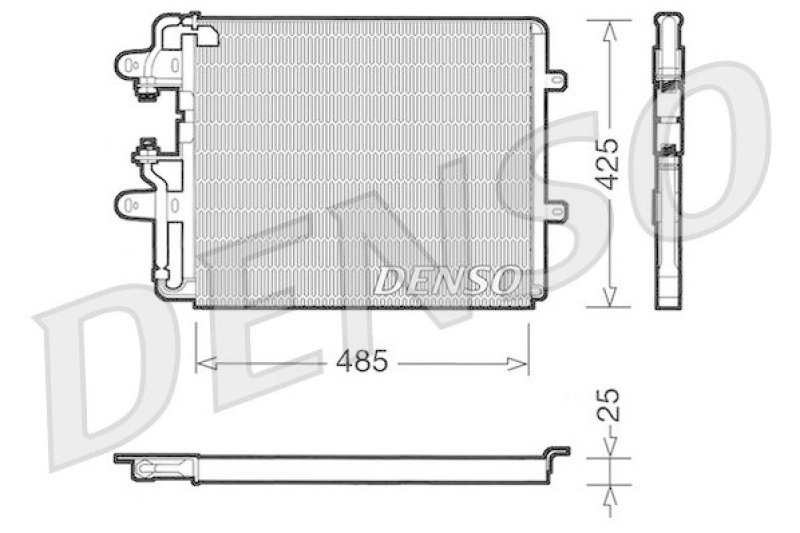 DENSO DCN09030 Kondensator A/C FIAT CROMA (154) 2000 i.e. (154.AM, 154.LM) (1987 - 1996)