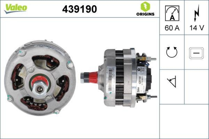 VALEO 439190 Generator Neu - ORIGINS