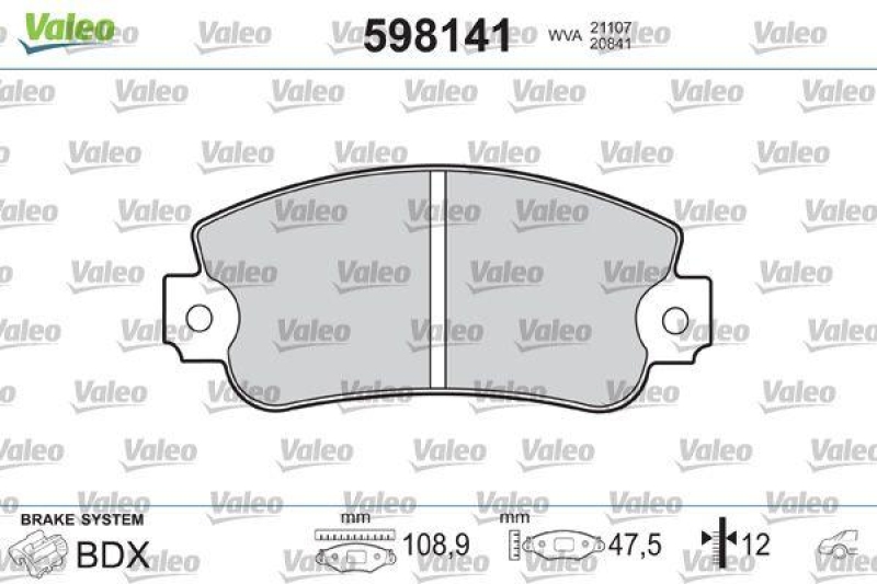 VALEO 598141 SBB-Satz PREMIUM