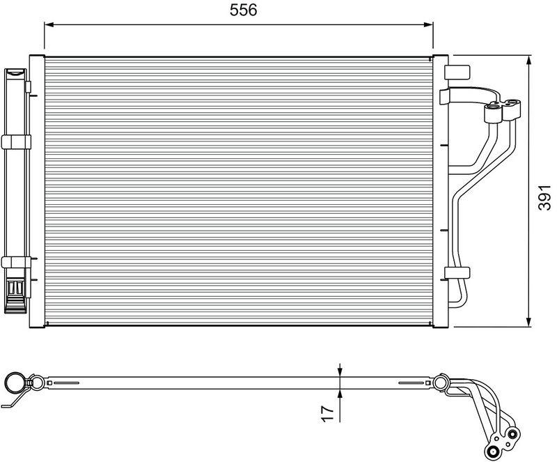 VALEO 814394 Kondensator KIA CEED II