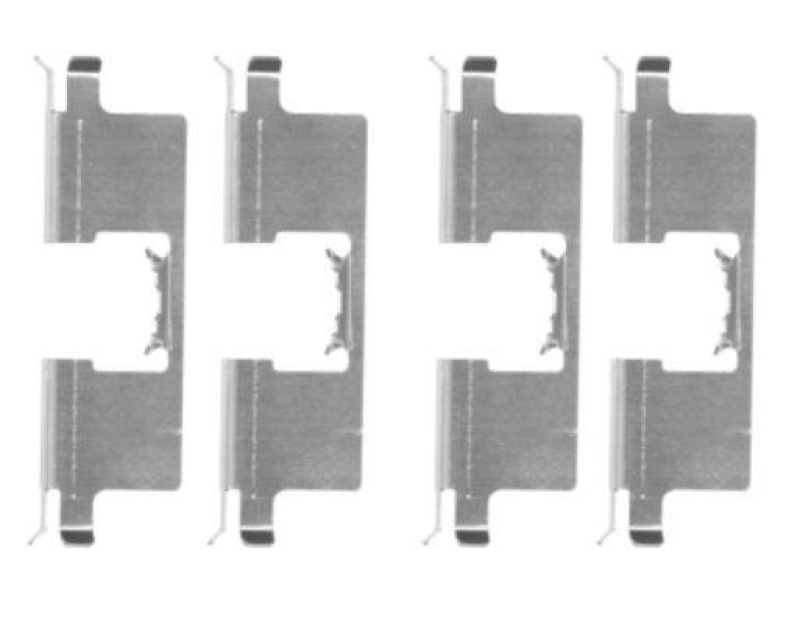 HELLA 8DZ 355 204-651 Zubehörsatz, Scheibenbremsbelag für MG/ROVER