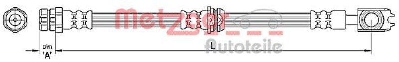 METZGER 4110439 Bremsschlauch für VW VA links/rechts