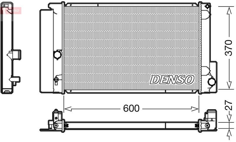 DENSO DRM50087 Kühler TOYOTA VERSO (_AUR2_, _ZGR2_) 1.8 04/2009->