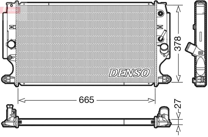 DENSO DRM50088 Kühler TOYOTA AVENSIS Saloon (ZRT27, ADT27) 2.2 D-4D 11/2008->