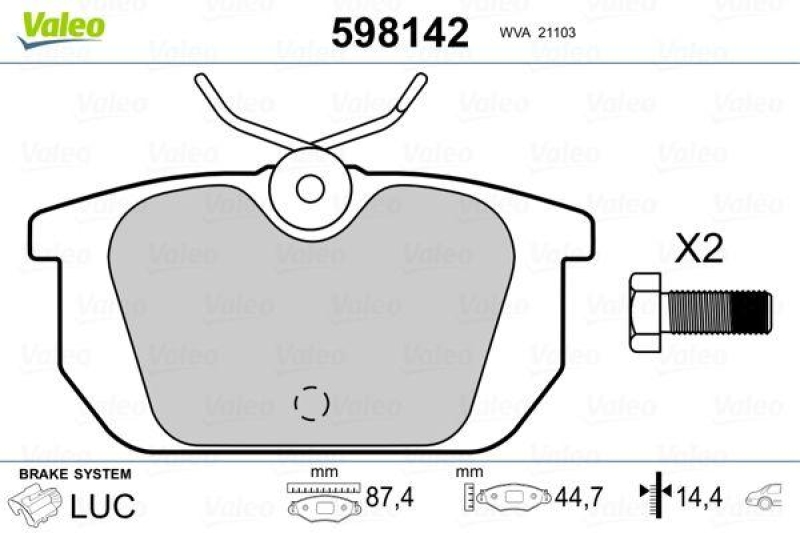 VALEO 598142 SBB-Satz PREMIUM