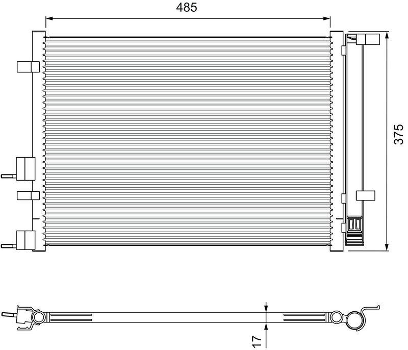 VALEO 814395 Kondensator HYUNDAI I 20 2008