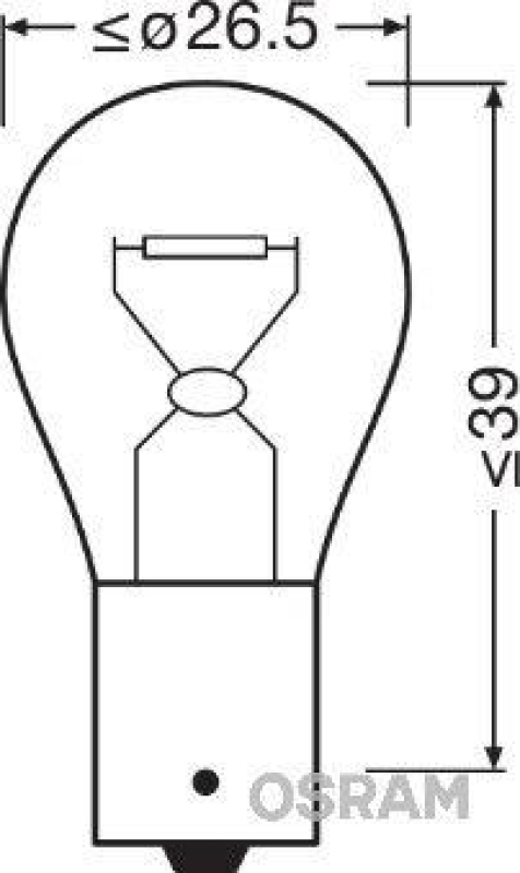 OSRAM 7529 Glühlampe 24V 15W