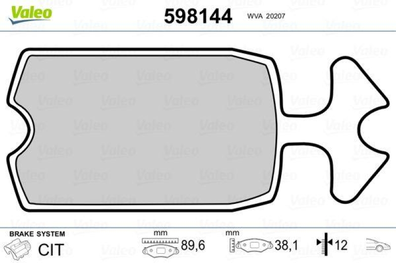 VALEO 598144 SBB-Satz PREMIUM