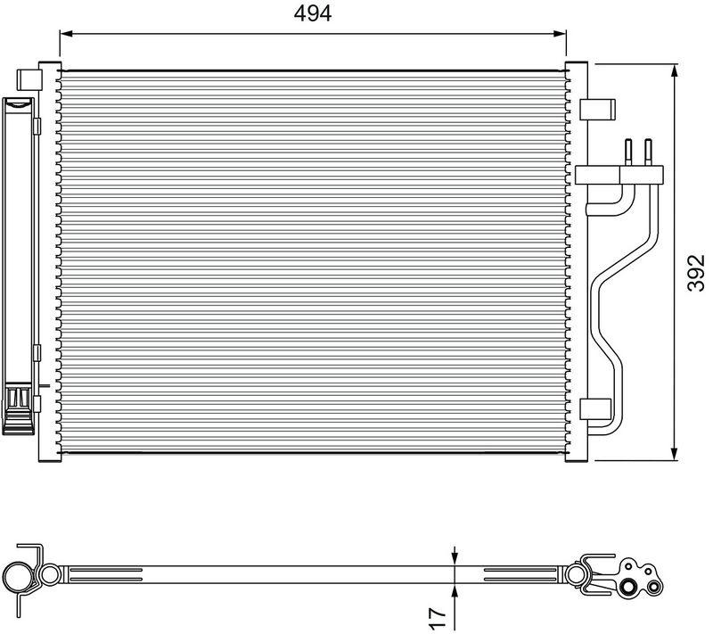 VALEO 814396 Kondensator HYUNDAI IX 35 201