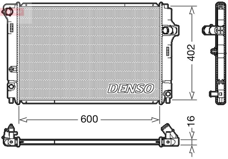 DENSO DRM50089 Kühler TOYOTA YARIS (NHP13_, NSP13_, NCP13_, KSP13_, NLP13_)