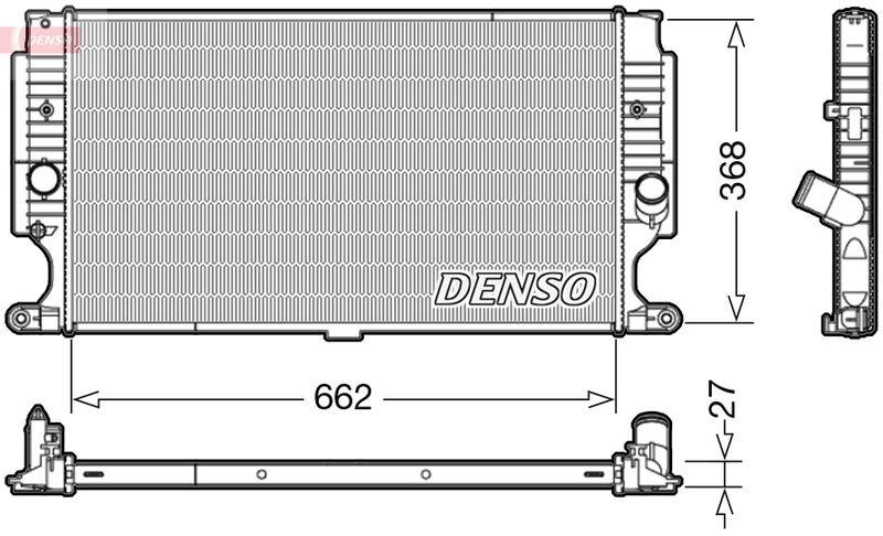 DENSO DRM50090 Kühler TOYOTA AVENSIS Saloon (ZRT27, ADT27) 2.2 D-4D 11/2008->