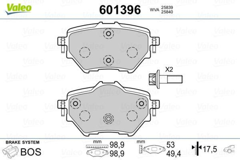 VALEO 601396 SBB-Satz PREMIUM