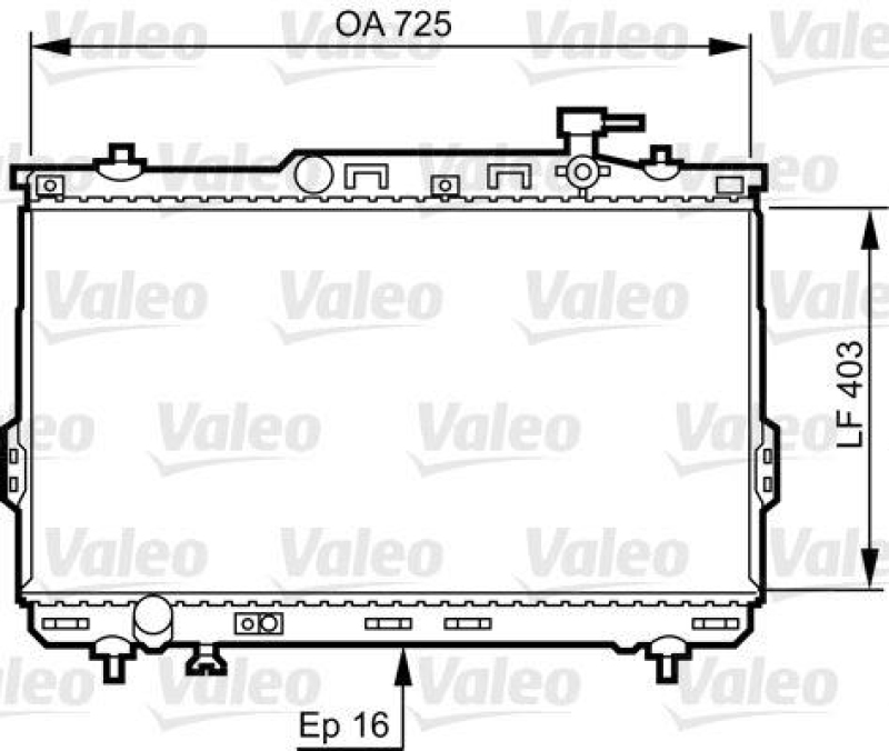 VALEO 734259 Motorkühler HYUNDAI SANTA FE 2.4 I